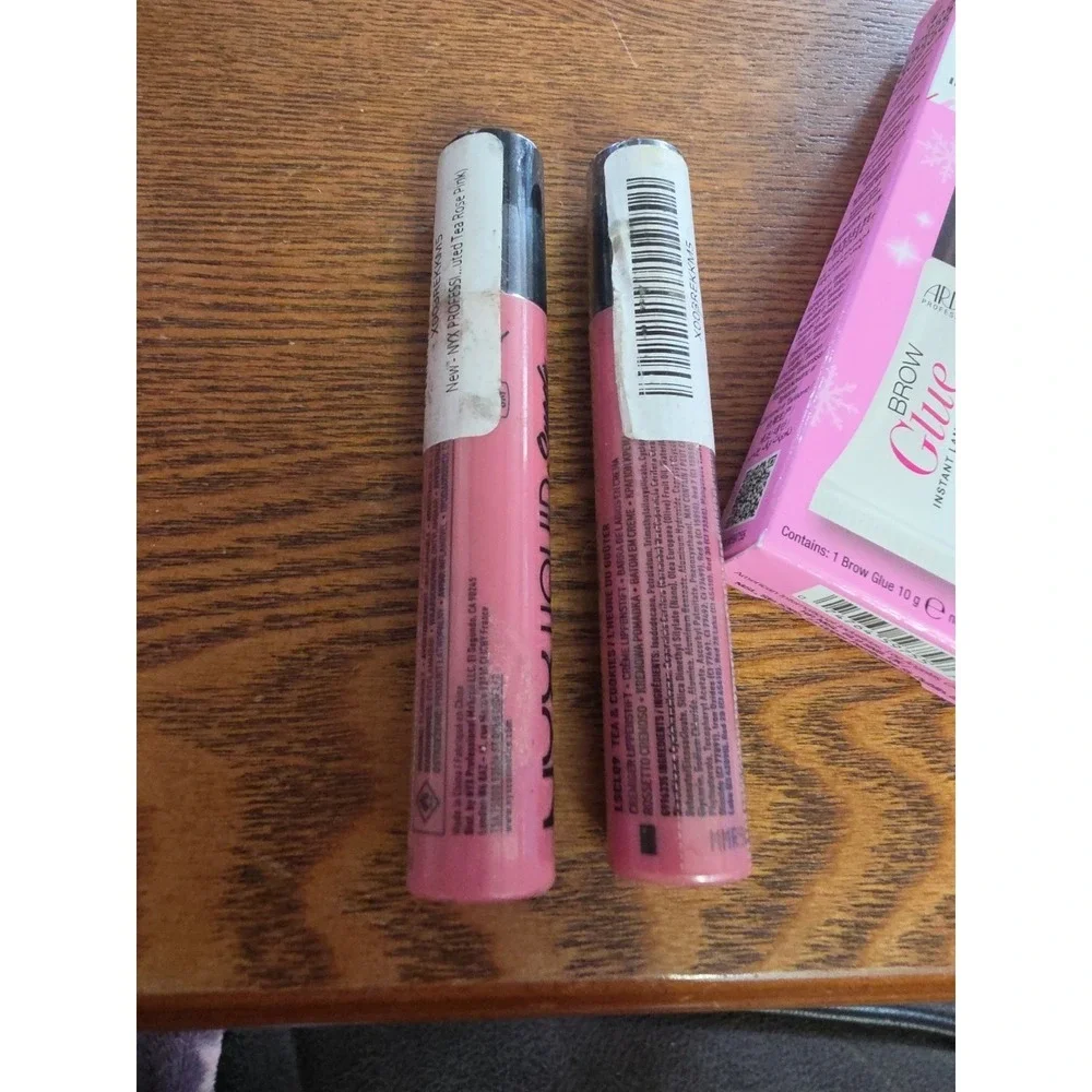 NYX LINGERIE LIQUID SUEDE CREAM LIPSTICK LSCL09 TEA & COOKIES‎ - LOT OF 2 - NEW